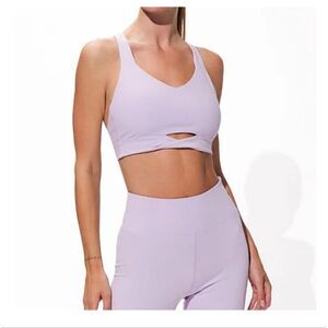 EleVen By Venus Williams Wave Length Cut Out Tennis Sports Bra In Wister…